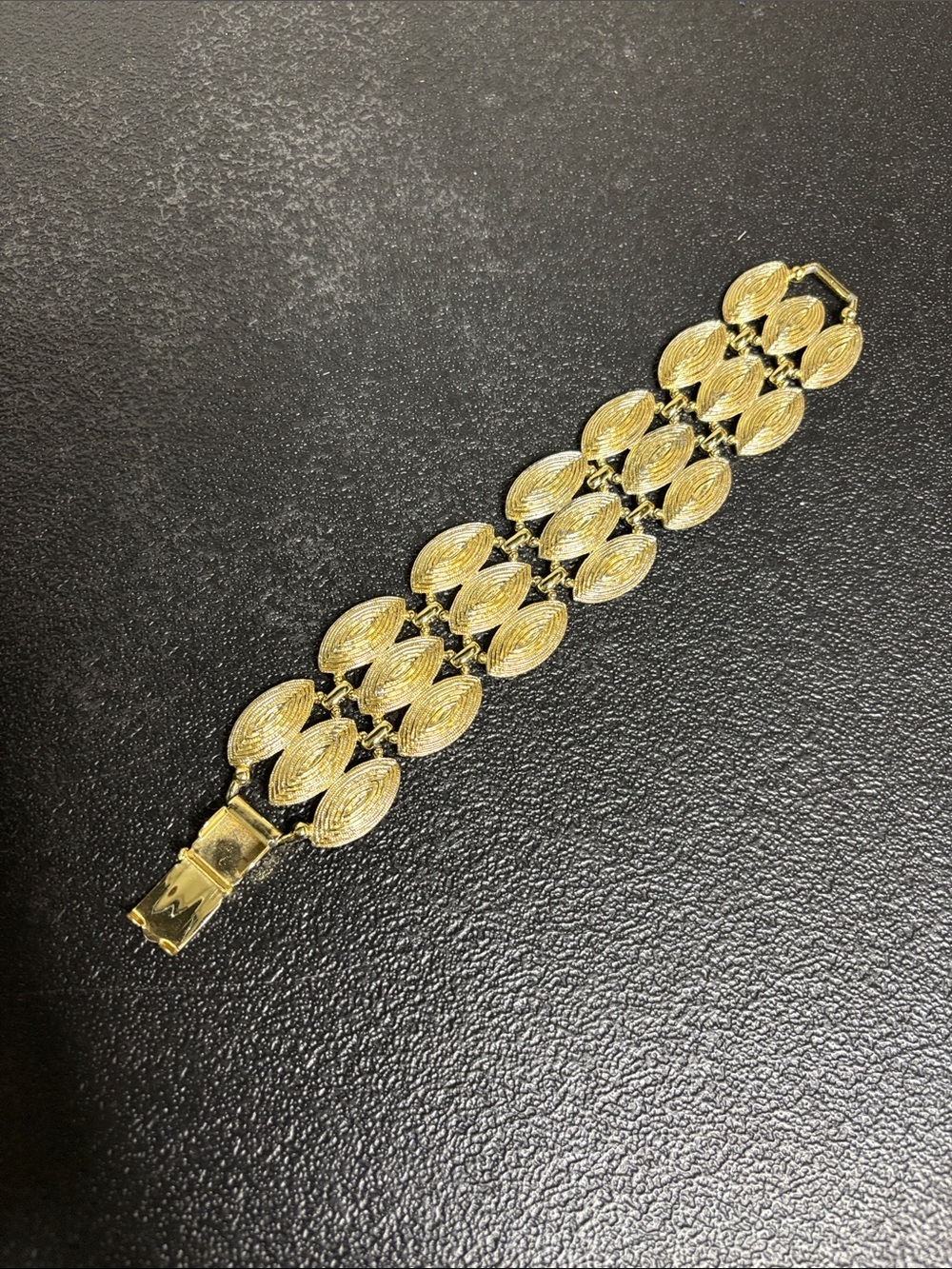 Vintage Gold Textured Multi-Link Bracelet MCM